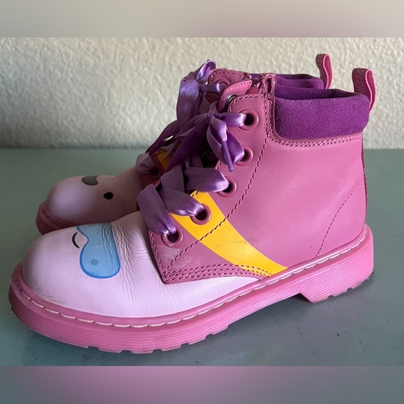 Doc Dr Martin SPECIAL EDITION- Adventure Time Princess PINK Boots Size 5 - Picture 9 of 16